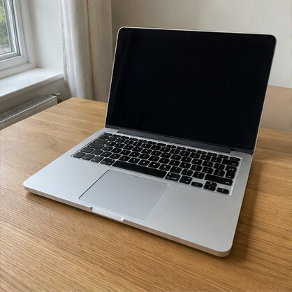 Silver 14-inch laptop